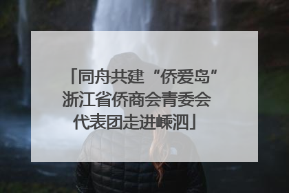 同舟共建“侨爱岛” 浙江省侨商会青委会代表团走进嵊泗