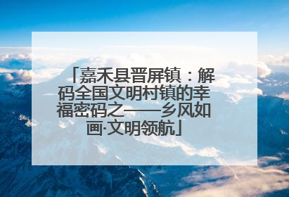嘉禾县晋屏镇：解码全国文明村镇的幸福密码之——乡风如画·文明领航