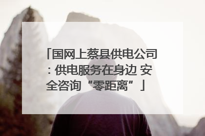 国网上蔡县供电公司：供电服务在身边 安全咨询“零距离”
