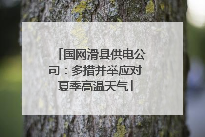 国网滑县供电公司：多措并举应对夏季高温天气