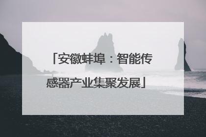 安徽蚌埠：智能传感器产业集聚发展
