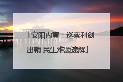 安阳内黄：巡察利剑出鞘 民生难题速解