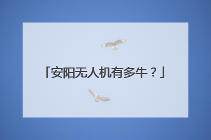 安阳无人机有多牛？