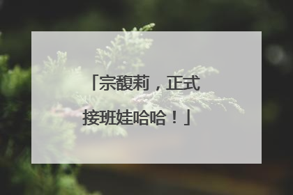 宗馥莉，正式接班娃哈哈！