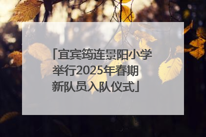 宜宾筠连景阳小学举行2025年春期新队员入队仪式