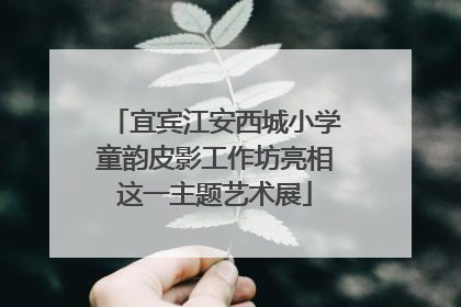宜宾江安西城小学童韵皮影工作坊亮相这一主题艺术展