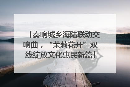 奏响城乡海陆联动交响曲，“茉莉花开”双线绽放文化惠民新篇