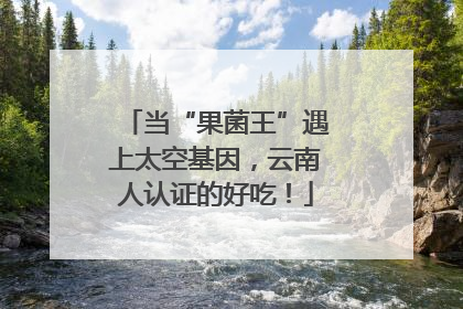 当“果菌王”遇上太空基因，云南人认证的好吃！