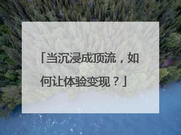 当沉浸成顶流，如何让体验变现？