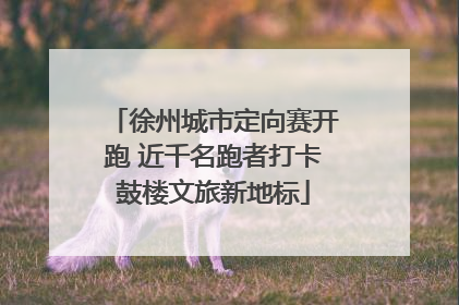徐州城市定向赛开跑 近千名跑者打卡鼓楼文旅新地标