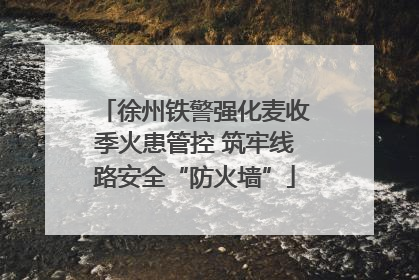 徐州铁警强化麦收季火患管控 筑牢线路安全“防火墙”