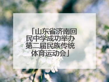 山东省济南回民中学成功举办第二届民族传统体育运动会