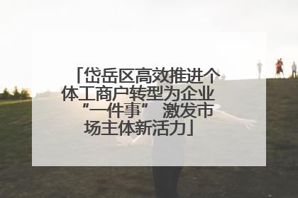 岱岳区高效推进个体工商户转型为企业“一件事” 激发市场主体新活力