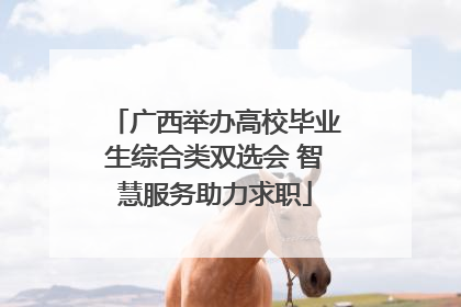 广西举办高校毕业生综合类双选会 智慧服务助力求职
