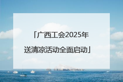 广西工会2025年送清凉活动全面启动
