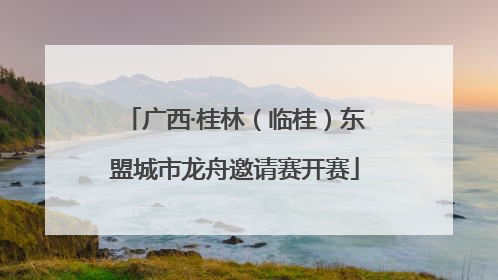 广西·桂林（临桂）东盟城市龙舟邀请赛开赛