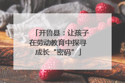 开鲁县：让孩子在劳动教育中探寻成长“密码”