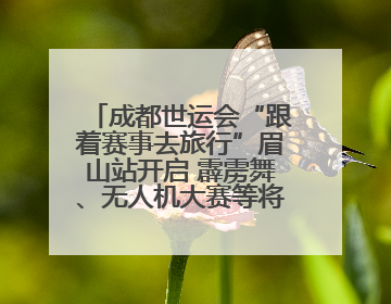 成都世运会“跟着赛事去旅行”眉山站开启 霹雳舞、无人机大赛等将一一登场
