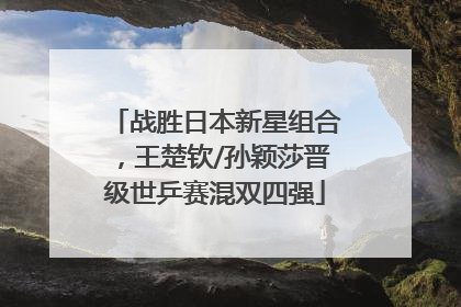战胜日本新星组合，王楚钦/孙颖莎晋级世乒赛混双四强