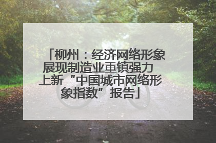 柳州：经济网络形象展现制造业重镇强力 上新“中国城市网络形象指数”报告