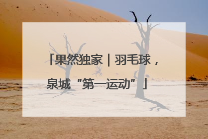 果然独家｜羽毛球，泉城“第一运动”