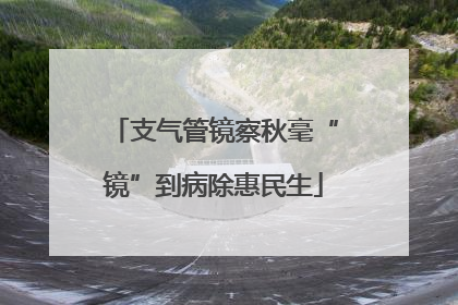 支气管镜察秋毫“镜”到病除惠民生