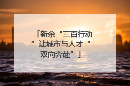 新余“三百行动”让城市与人才“双向奔赴”