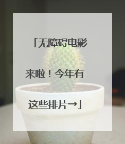 无障碍电影来啦！今年有这些排片→