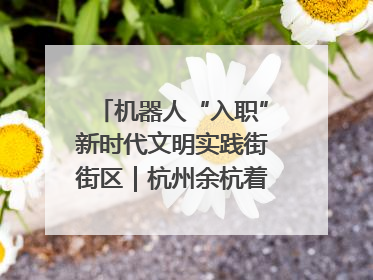机器人“入职”新时代文明实践街街区｜杭州余杭着力提升城市精细化智能化管理水平