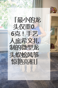 最小的龙头仅重0.6克！手艺人庞希文扎制的微型龙头蜈蚣风筝惊艳亮相