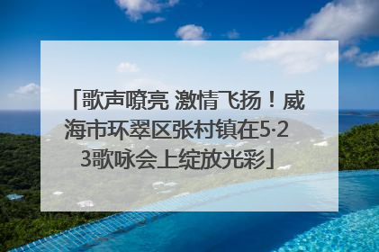 歌声嘹亮 激情飞扬！威海市环翠区张村镇在5·23歌咏会上绽放光彩