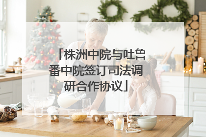 株洲中院与吐鲁番中院签订司法调研合作协议