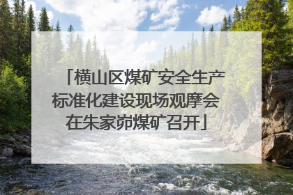 横山区煤矿安全生产标准化建设现场观摩会在朱家峁煤矿召开