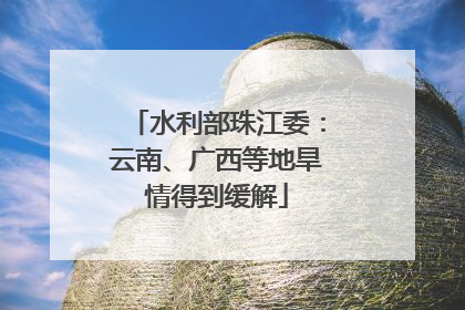 水利部珠江委：云南、广西等地旱情得到缓解