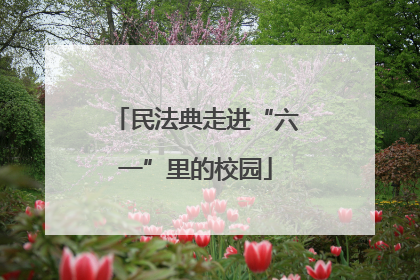 民法典走进“六一”里的校园