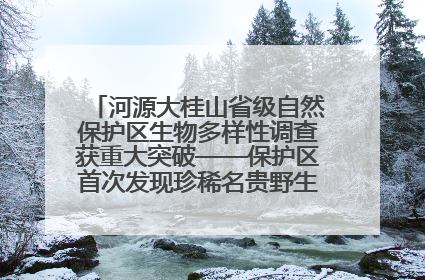 河源大桂山省级自然保护区生物多样性调查获重大突破——保护区首次发现珍稀名贵野生干巴菌与钝尾两头蛇