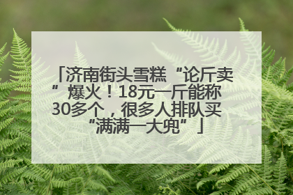 济南街头雪糕“论斤卖”爆火！18元一斤能称30多个，很多人排队买“满满一大兜”