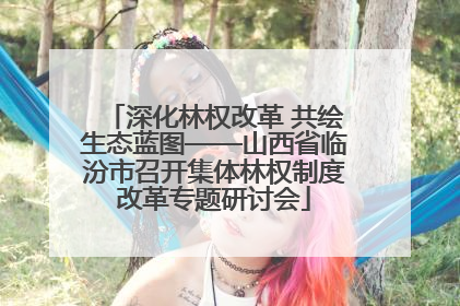 深化林权改革 共绘生态蓝图——山西省临汾市召开集体林权制度改革专题研讨会
