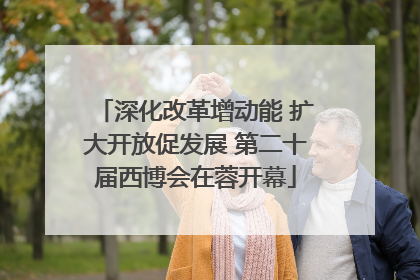深化改革增动能 扩大开放促发展 第二十届西博会在蓉开幕