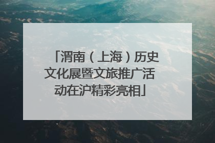 渭南（上海）历史文化展暨文旅推广活动在沪精彩亮相