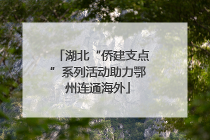 湖北“侨建支点”系列活动助力鄂州连通海外