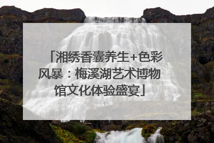 湘绣香囊养生+色彩风暴：梅溪湖艺术博物馆文化体验盛宴