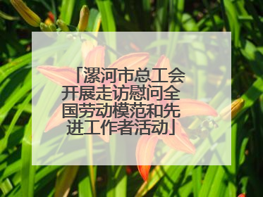 漯河市总工会开展走访慰问全国劳动模范和先进工作者活动