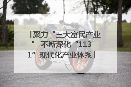 聚力“三大富民产业” 不断深化“1131”现代化产业体系