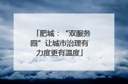 肥城：“双服务圈”让城市治理有力度更有温度