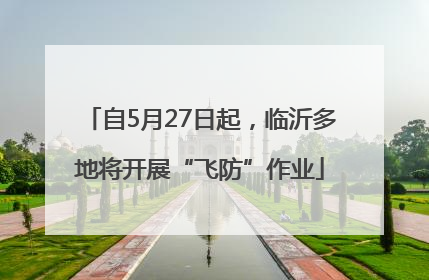 自5月27日起，临沂多地将开展“飞防”作业