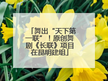舞出“天下第一联”！原创舞剧《长联》项目在昆明建组