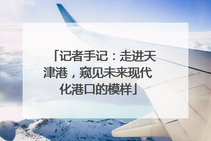 记者手记：走进天津港，窥见未来现代化港口的模样