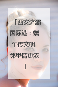 西安浐灞国际港：端午传文明 邻里情更浓