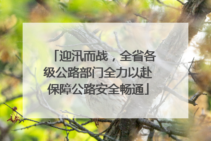 迎汛而战，全省各级公路部门全力以赴保障公路安全畅通
